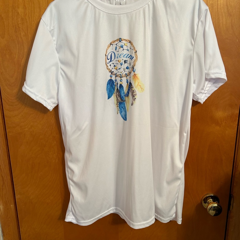 Large white tee